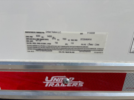 New 2026 United Trailers UXT-8.518TA70 Car / Racing Trailer