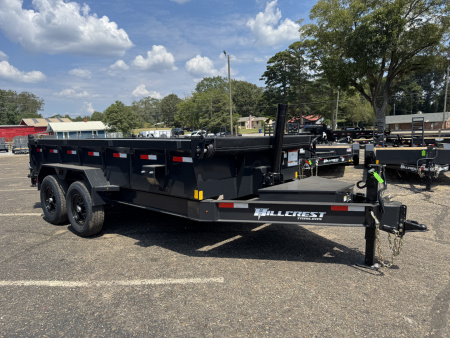 New 2026 Hillcrest Trailers 14714SD 7x14 14k Dump Trailer