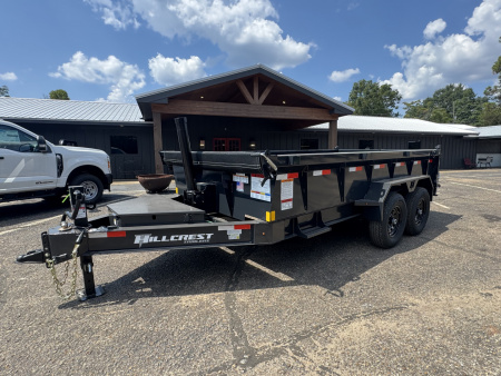 New 2026 Hillcrest Trailers 14714SD 7x14 14k Dump Trailer
