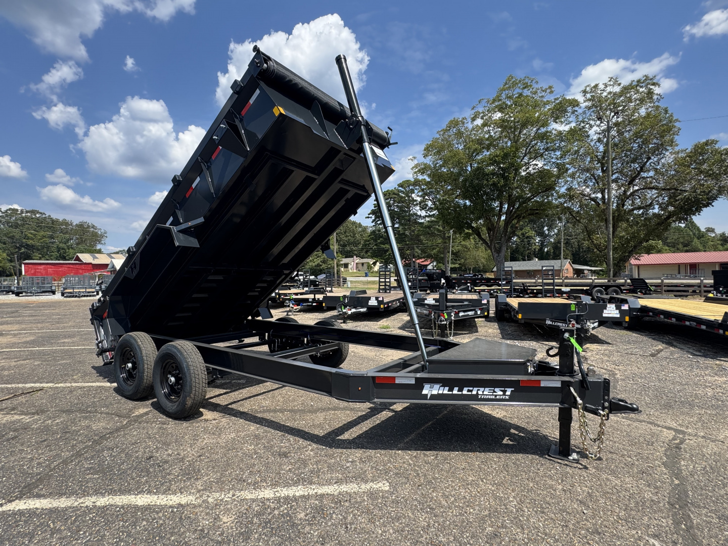 New 2026 Hillcrest Trailers 14714SD 7x14 14k Dump Trailer