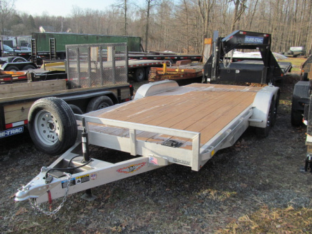 Used 2019 H&H Trailers 7 X 18 Alum Open Car / Racing Trailer
