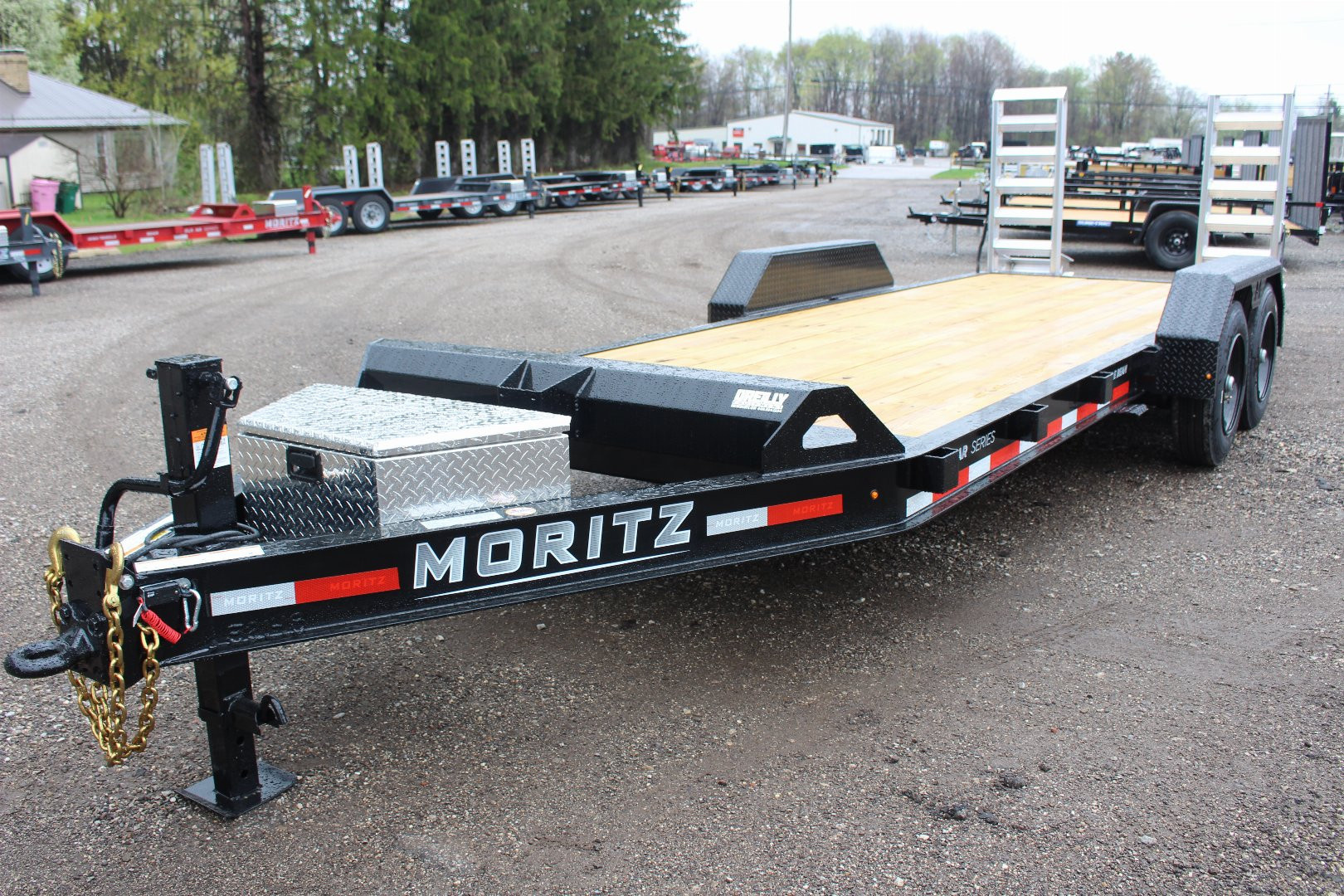 New 2026 Moritz 7' x 20' Low Pro - Aluminum Ramps - Equipment Trailer - 16000# GVW