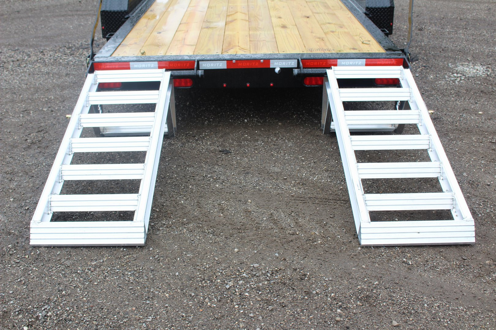 New 2026 Moritz 7' x 20' Low Pro - Aluminum Ramps - Equipment Trailer - 16000# GVW