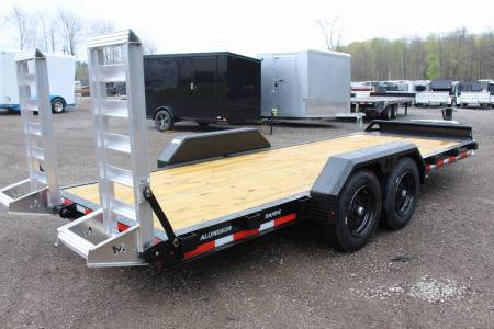 New 2026 Moritz 7' x 20' Low Pro - Aluminum Ramps - Equipment Trailer - 16000# GVW