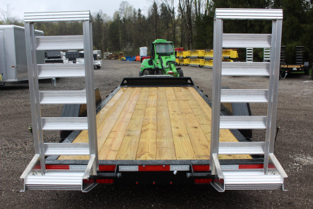 New 2026 Moritz 7' x 20' Low Pro - Aluminum Ramps - Equipment Trailer - 16000# GVW