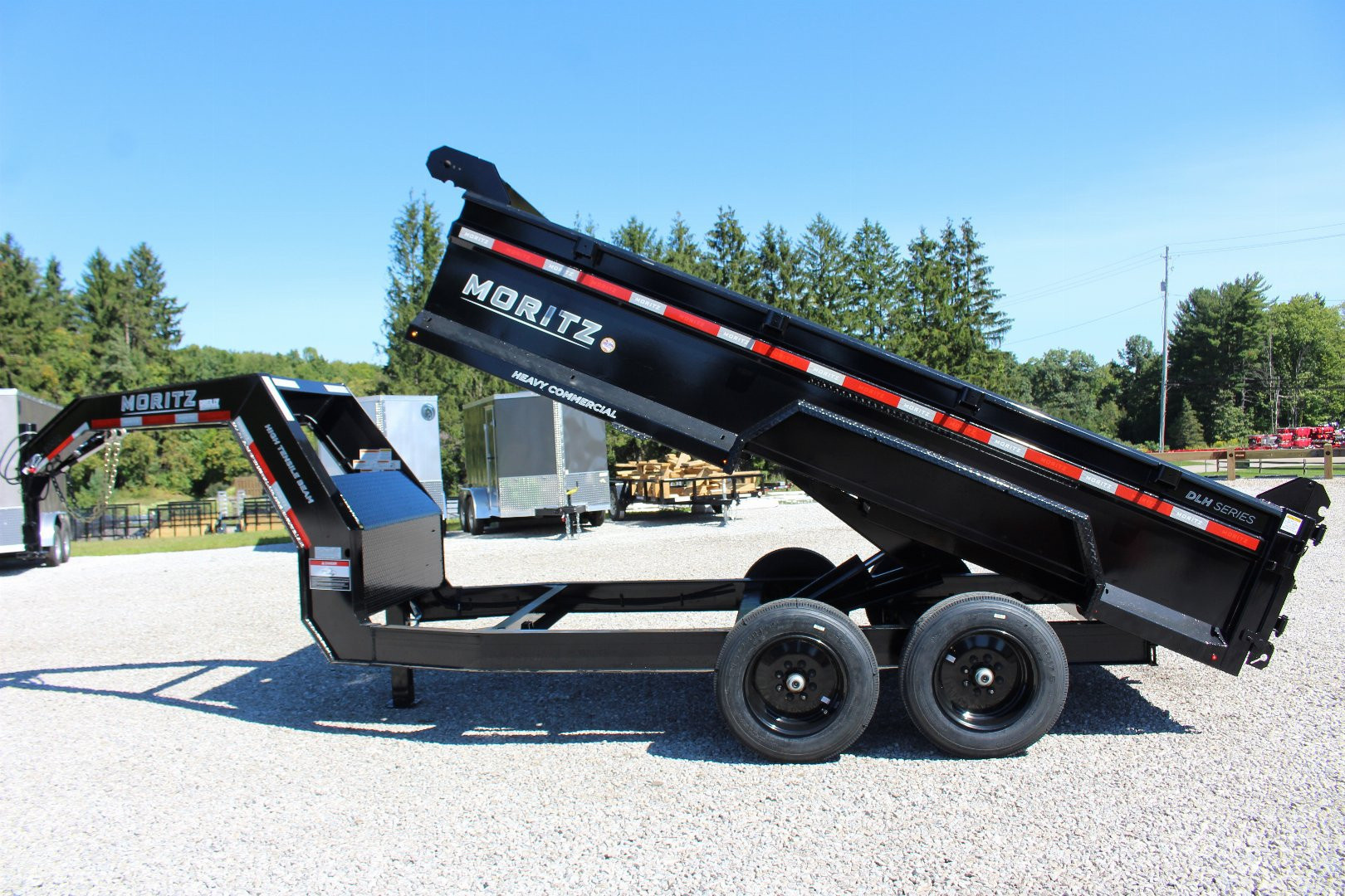 New 2026 Moritz 6' 10" x 14' Heavy Commercial DLH Series Dump Trailer - 16000# GVW