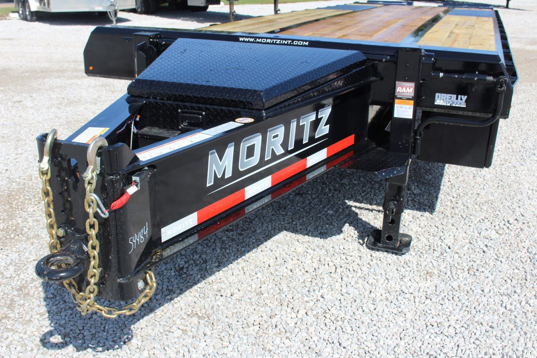 New 2026 Moritz FDPH DT 25' + 5' - Pintle Ring Deckover Equipment Trailer - 25900# GVW