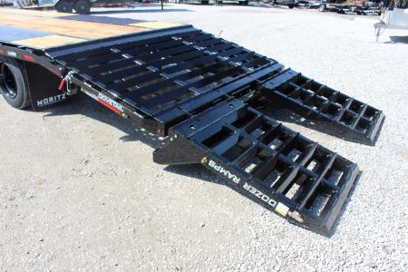 New 2026 Moritz FDPH DT 25' + 5' - Pintle Ring Deckover Equipment Trailer - 25900# GVW