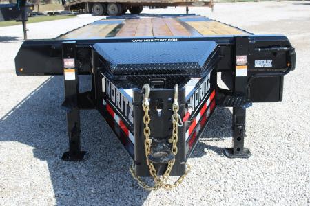 New 2026 Moritz FDPH DT 25' + 5' - Pintle Ring Deckover Equipment Trailer - 25900# GVW