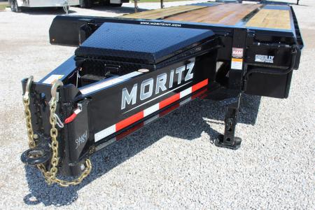 New 2026 Moritz FDPH DT 25' + 5' - Pintle Ring Deckover Equipment Trailer - 25900# GVW
