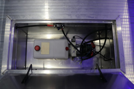New In-Tech Lite 8.5x24 Stacker Race Trailer-18K - White W/ Black Trim, Tool Drawers, Winch, Airline Track, Full Escape Door, .050 Upgrade & WW Cabinet