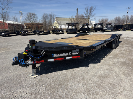 New 2026 Diamond C Trailers HXD208L24X102 (24' x 102 ) Full Width Partial Tilt Equipment Trailer
