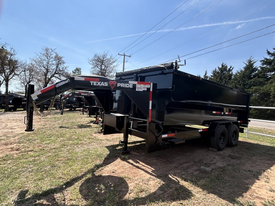 New 2026 Texas Pride Trailers GooseNeck 7x16x4 Tandem Axles Dump Trailer- UPGRADES