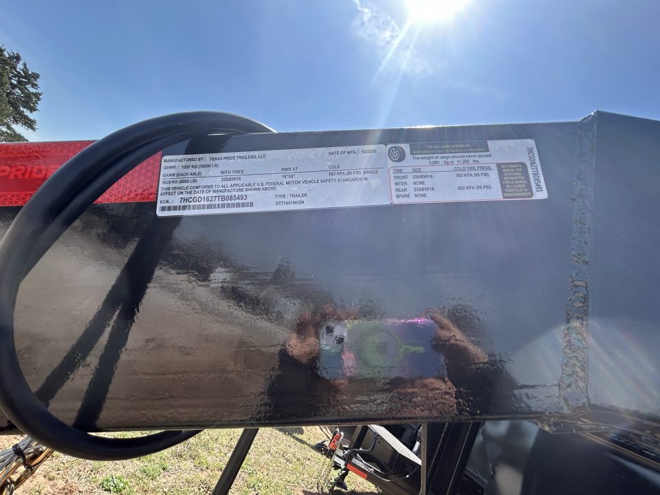 New 2026 Texas Pride Trailers GooseNeck 7x16x4 Tandem Axles Dump Trailer- UPGRADES