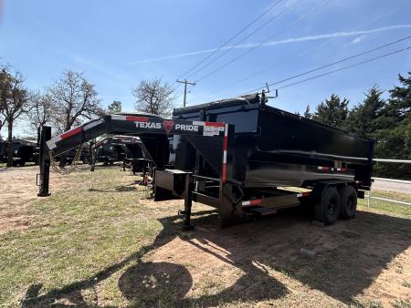New 2026 Texas Pride Trailers GooseNeck 7x16x4 Tandem Axles Dump Trailer- UPGRADES