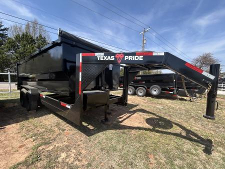 New 2026 Texas Pride Trailers GooseNeck 7x16x4 Tandem Axles Dump Trailer- UPGRADES