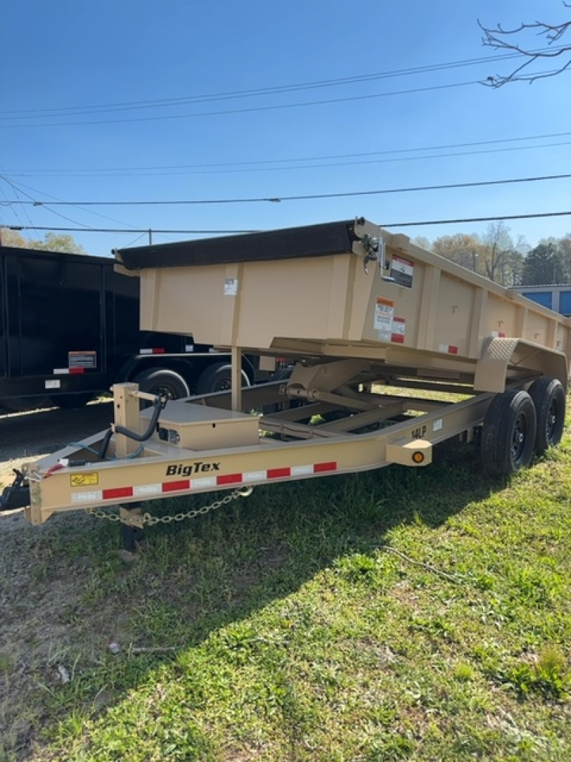New 2025 Big Tex Trailers 14LP-14 Tan Dump Trailer