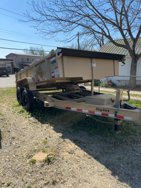 New 2025 Big Tex Trailers 14LP-14 Tan Dump Trailer