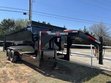 New 2026 Texas Pride Trailers GooseNeck 7x16x4 Tandem Axles Dump Trailer- UPGRADES!!