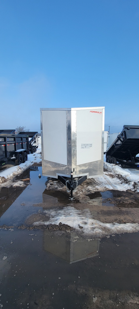 New 2026 Formula Trailers 7X14 7K 7FT TALL WHITE RAMP DOOR Cargo / Enclosed Trailer