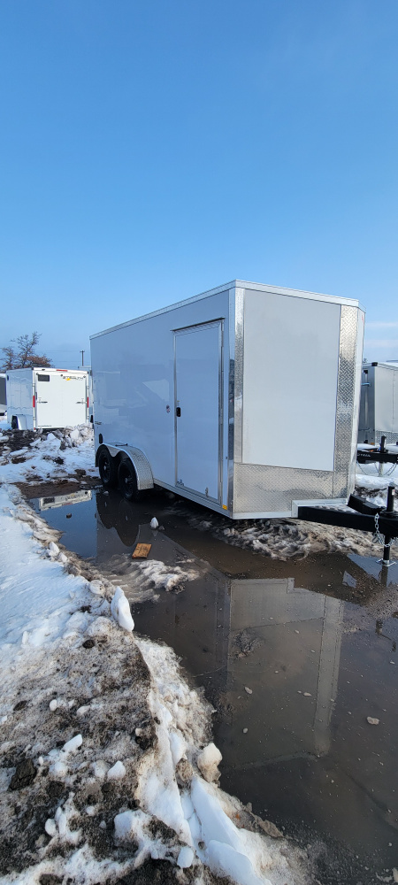 New 2026 Formula Trailers 7X14 7K 7FT TALL WHITE RAMP DOOR Cargo / Enclosed Trailer