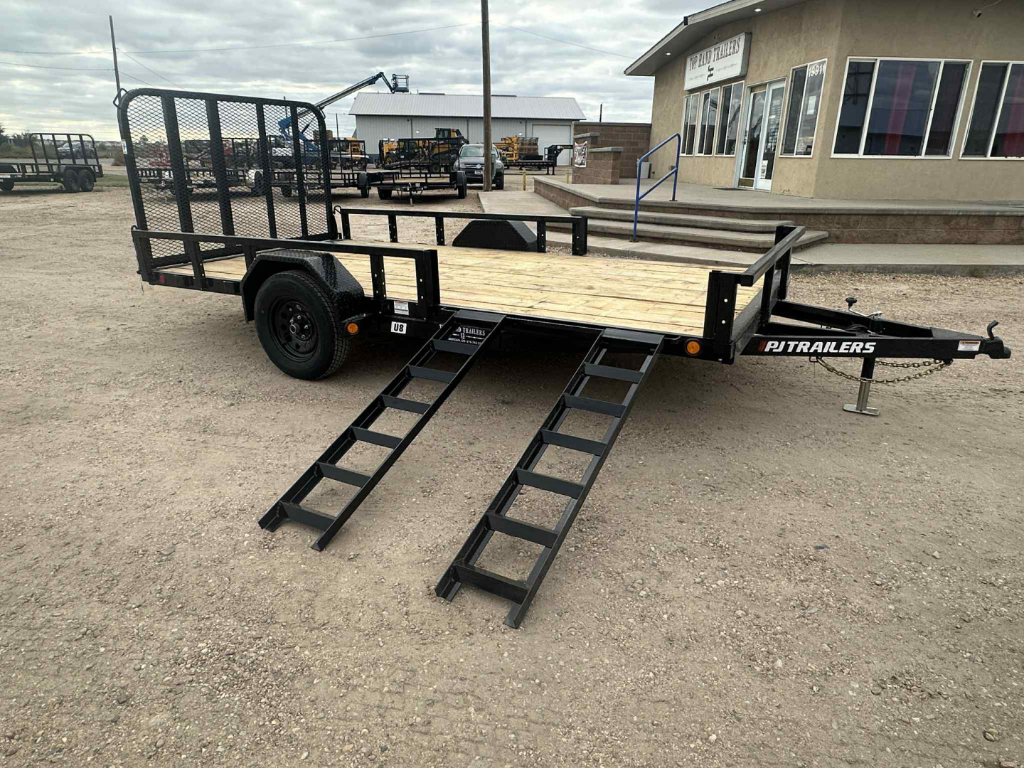 New 2026 PJ 14' Single Axe Channel Utility (U8) with ATV Side Load Ramps