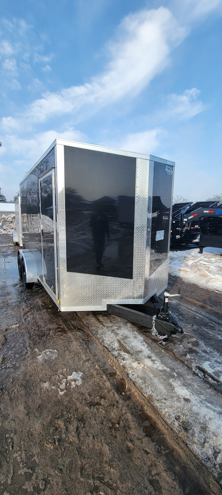 New 2026 Formula Trailers 7X14 7K 7FT TALL BLACK RAMP DOOR Cargo / Enclosed Trailer