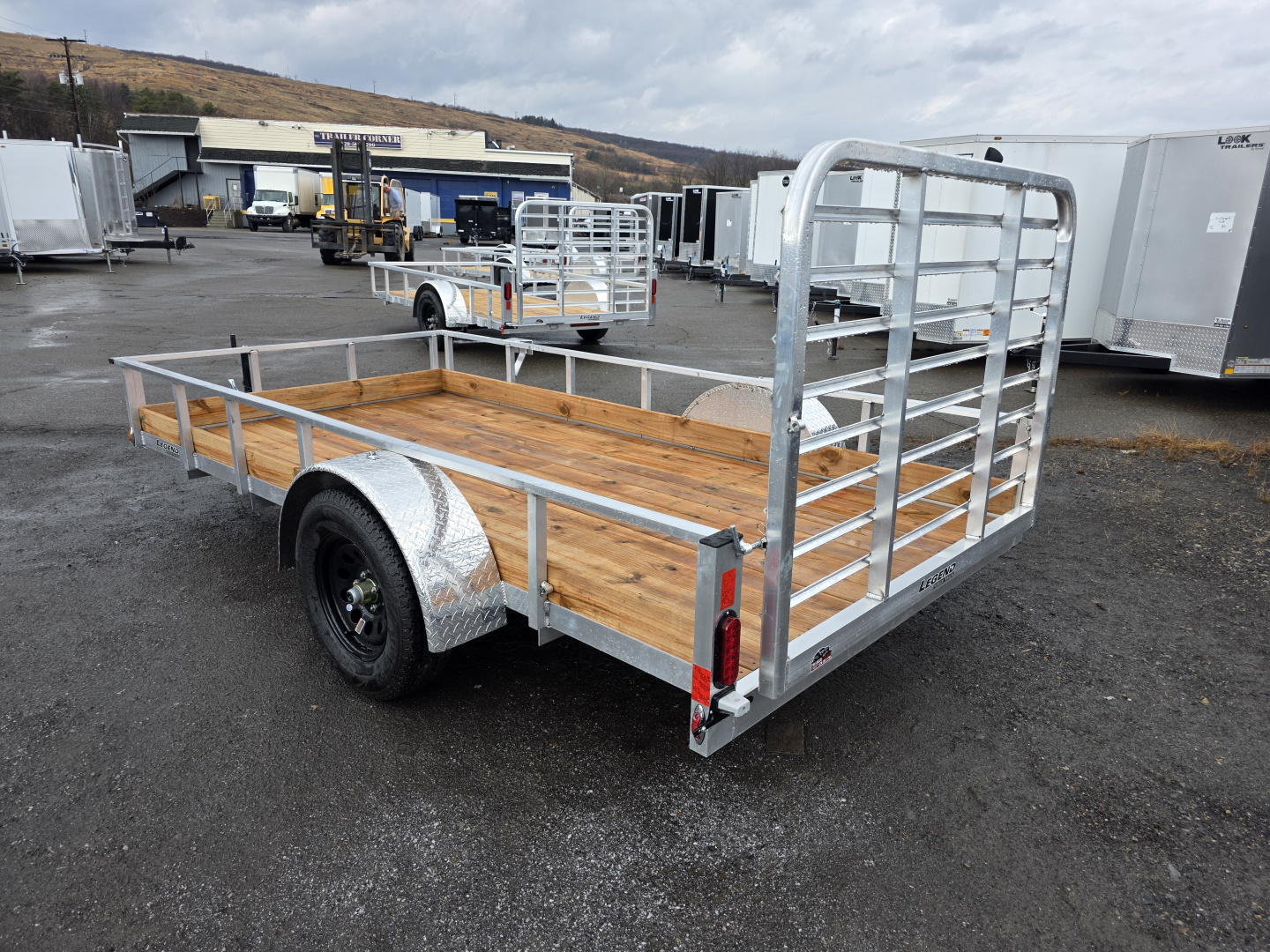 New 2026 Legend Trailers 6X12 ALUMINUM LOW SIDE Utility Trailer