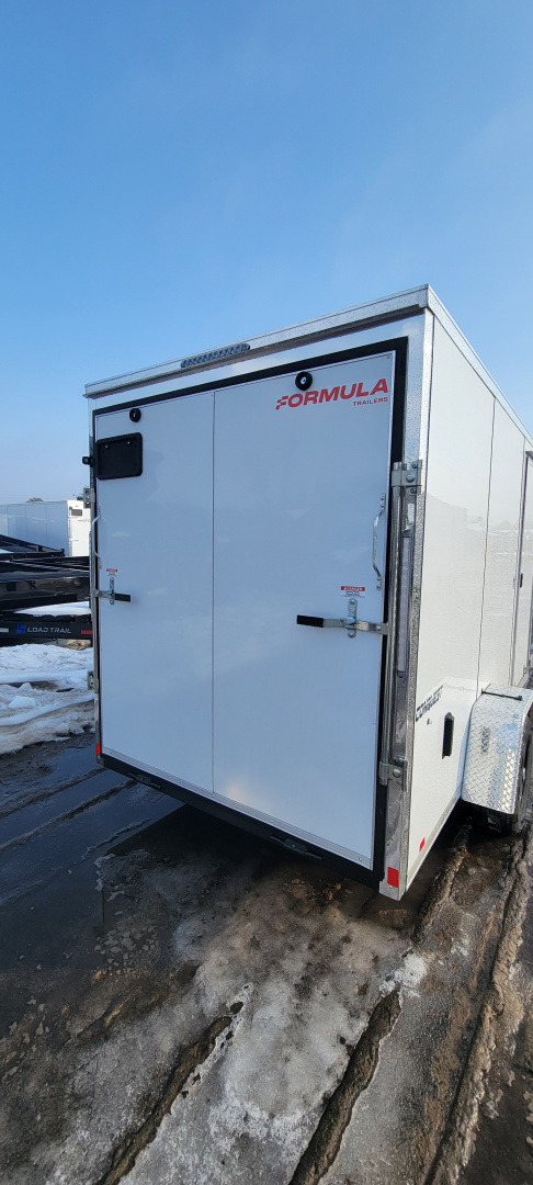 New 2026 Formula Trailers 6X12 WHITE 3K RAMP DOOR Cargo / Enclosed Trailer