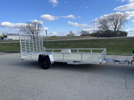 New 2026 Black Rhino Aluminum 81 x14' EXS714 w/ Wood Deck Utility Trailer