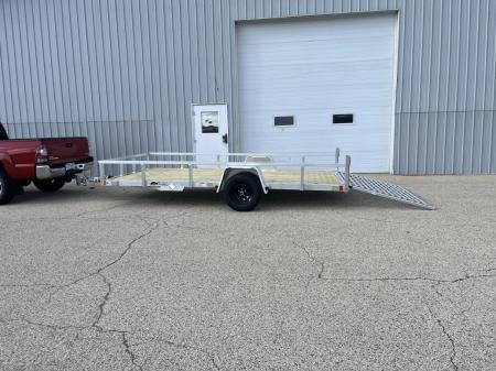 New 2026 Black Rhino Aluminum 81 x168  EXS714 w/ Wood Deck Utility Trailer