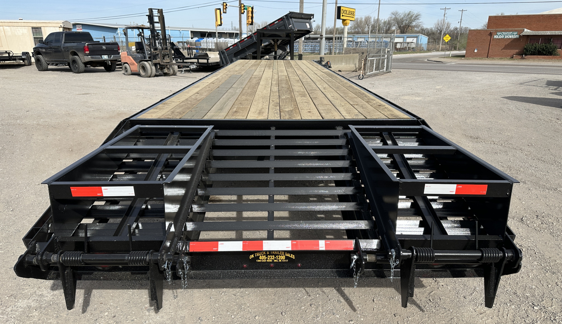 New 2026 Road Boss 40' Gooseneck with 15ks, Hitch, Dozer Dove Equipment Trailer