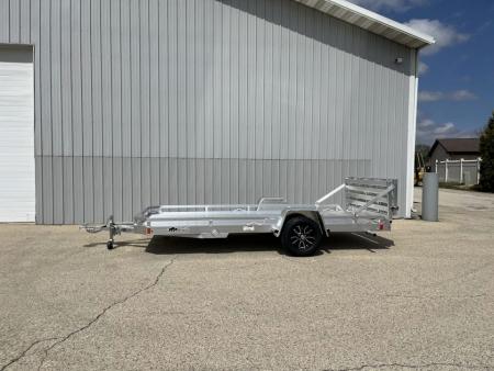 New 2026 Black Rhino Aluminum 81 x14' LPS8114A Low Profile w/ Bi-Fold Gate (ATV / UTV / Side by Side) Utility Trailer