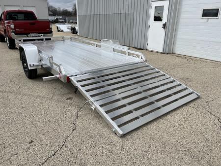 New 2026 Black Rhino Aluminum 81 x14' LPS8114A Low Profile w/ Bi-Fold Gate (ATV / UTV / Side by Side) Utility Trailer