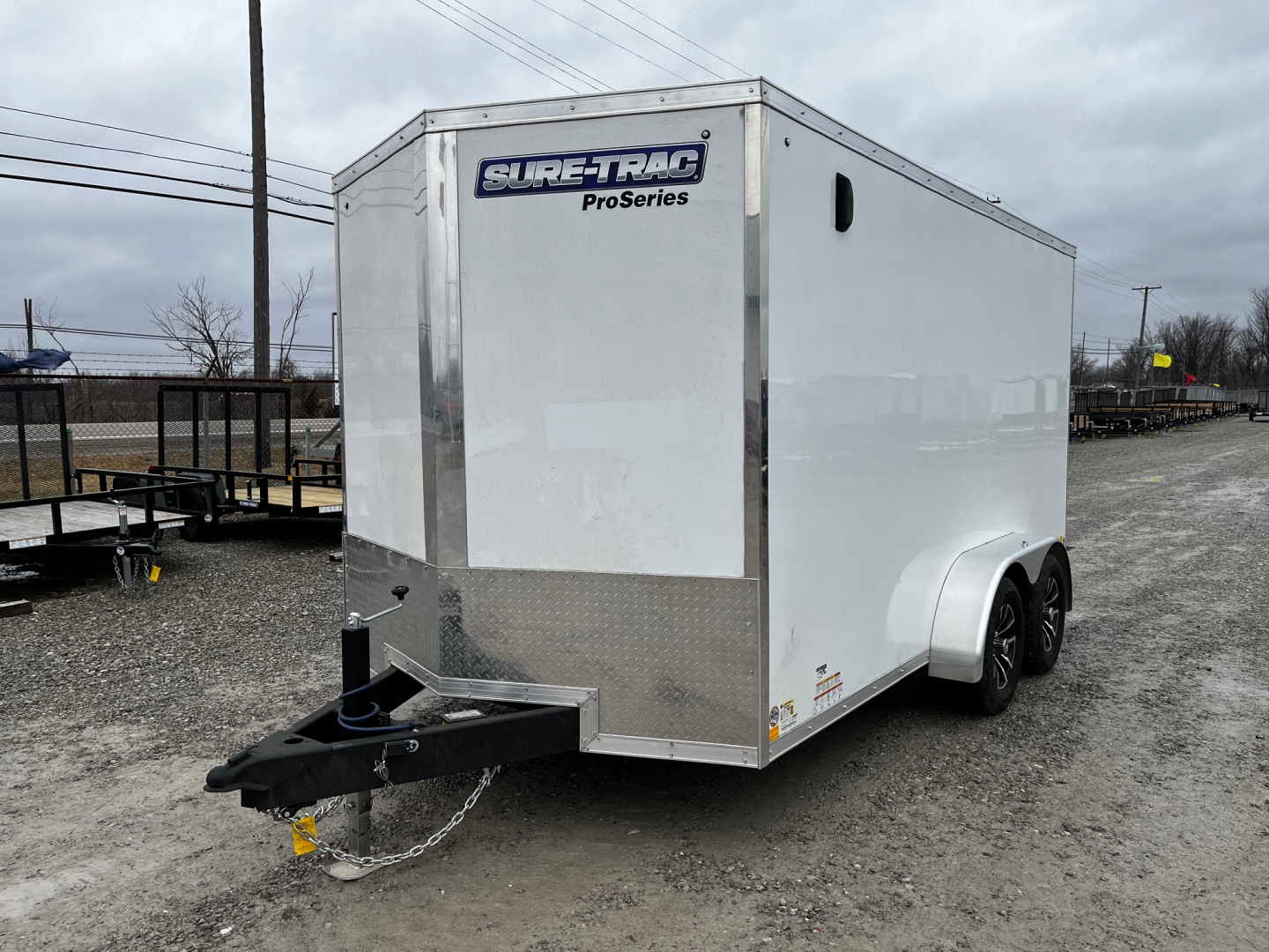 New 2026 Sure-Trac 7x14 7K Wedge Cargo Trailer