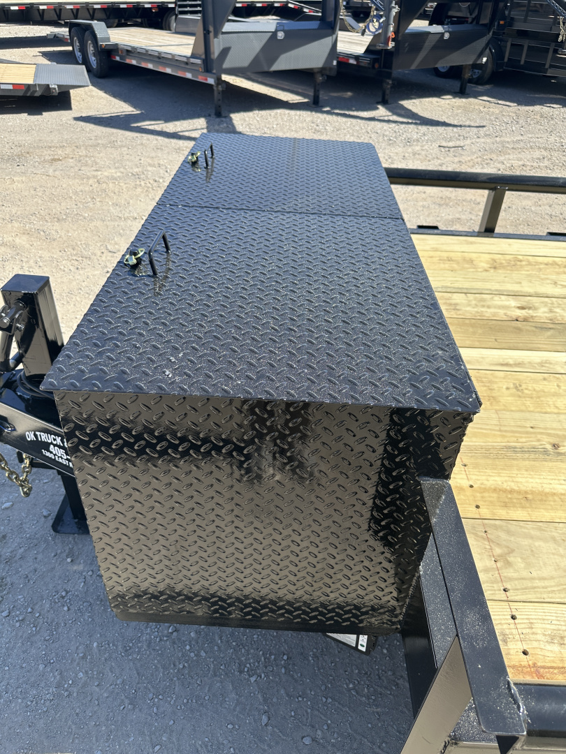 New 2026 Road Boss 83"x24' Heavy Duty 8k Axles, XL Tool Box, Stand up ramps Equipment Trailer