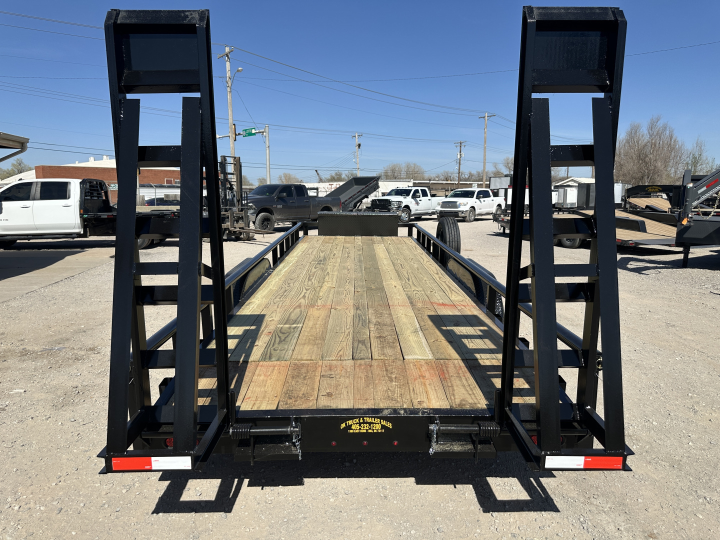 New 2026 Road Boss 83"x24' Heavy Duty 8k Axles, XL Tool Box, Stand up ramps Equipment Trailer