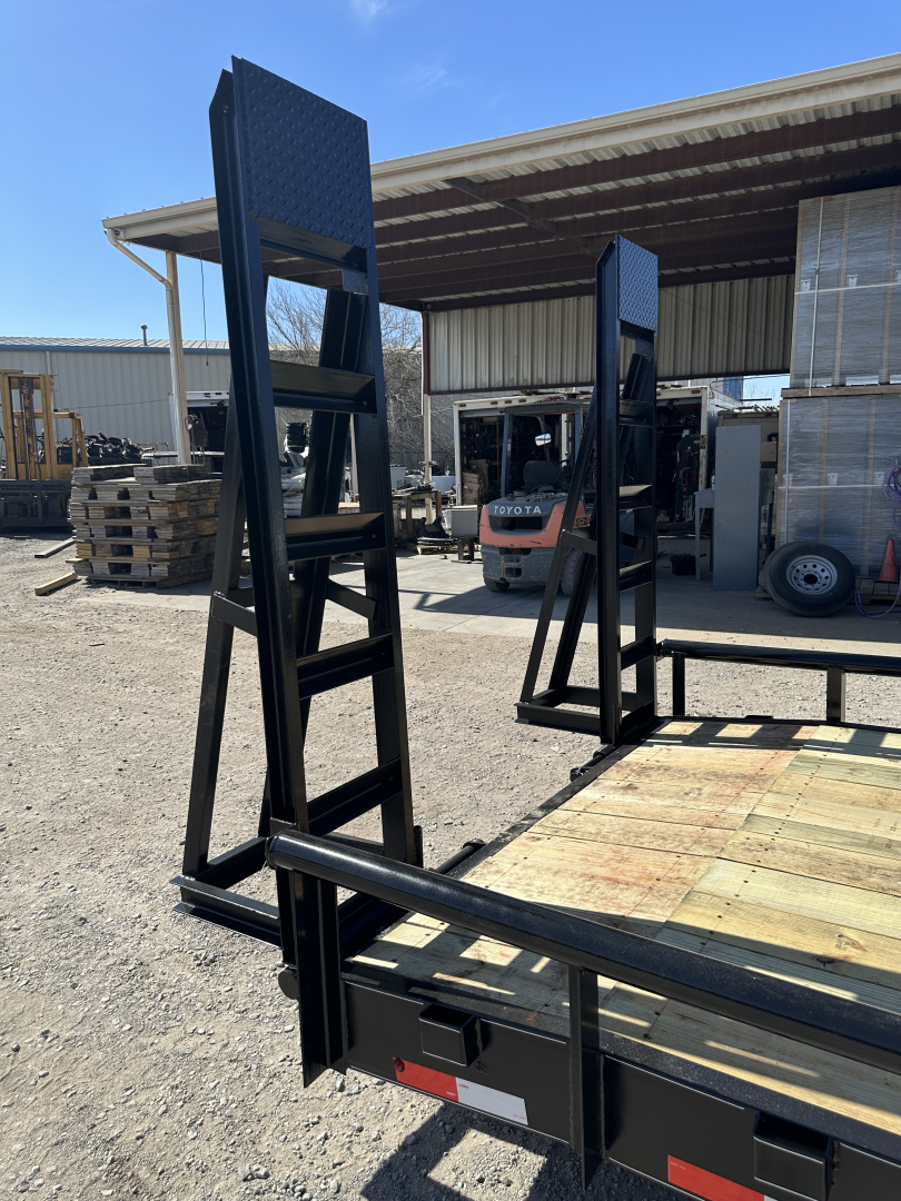 New 2026 Road Boss 83"x24' Heavy Duty 8k Axles, XL Tool Box, Stand up ramps Equipment Trailer