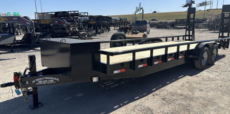 New 2026 Road Boss 83 x24' Heavy Duty 8k Axles, XL Tool Box, Stand up ramps Equipment Trailer