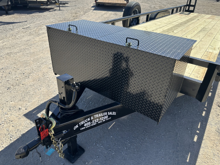 New 2026 Road Boss 83"x24' Heavy Duty 8k Axles, XL Tool Box, Stand up ramps Equipment Trailer