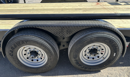 New 2026 Road Boss 83"x24' Heavy Duty 8k Axles, XL Tool Box, Stand up ramps Equipment Trailer