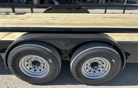 New 2026 Road Boss 83"x24' Heavy Duty 8k Axles, XL Tool Box, Stand up ramps Equipment Trailer
