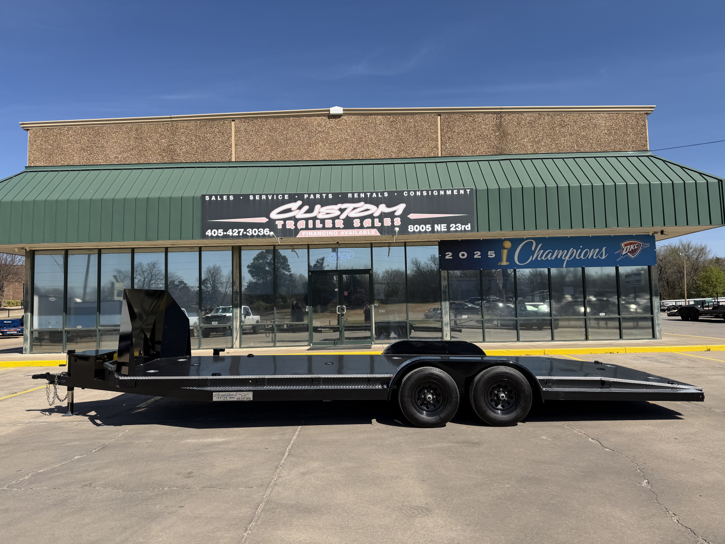 New #144976 2026 MP CUSTOM 24 X 83 TANDEM AXLE 10K STEEL FLOOR CAR HAULER W/ ALUMINUM TRIM