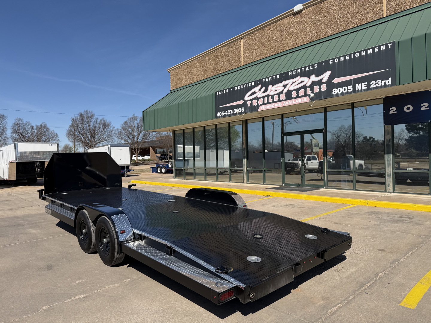 New #144976 2026 MP CUSTOM 24 X 83 TANDEM AXLE 10K STEEL FLOOR CAR HAULER W/ ALUMINUM TRIM