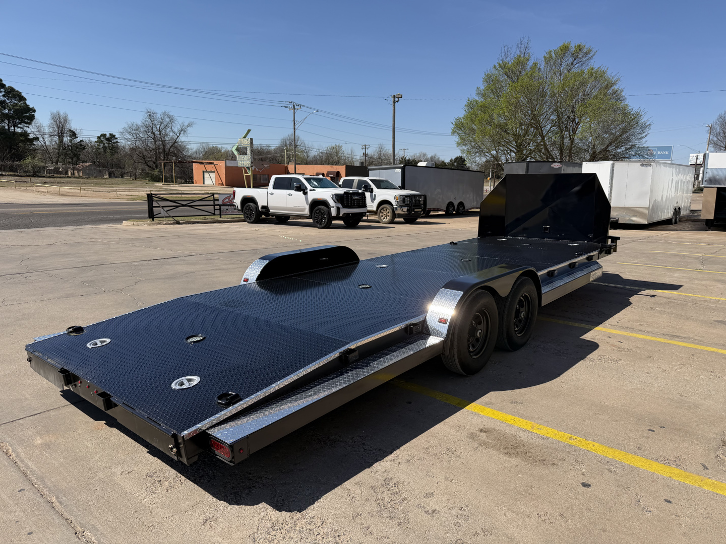 New #144976 2026 MP CUSTOM 24 X 83 TANDEM AXLE 10K STEEL FLOOR CAR HAULER W/ ALUMINUM TRIM