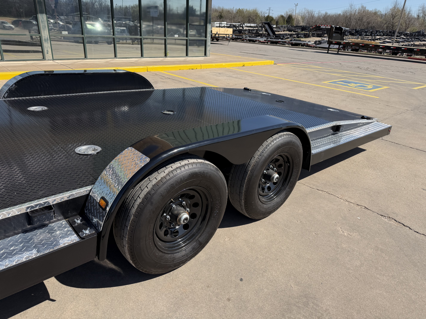 New #144976 2026 MP CUSTOM 24 X 83 TANDEM AXLE 10K STEEL FLOOR CAR HAULER W/ ALUMINUM TRIM