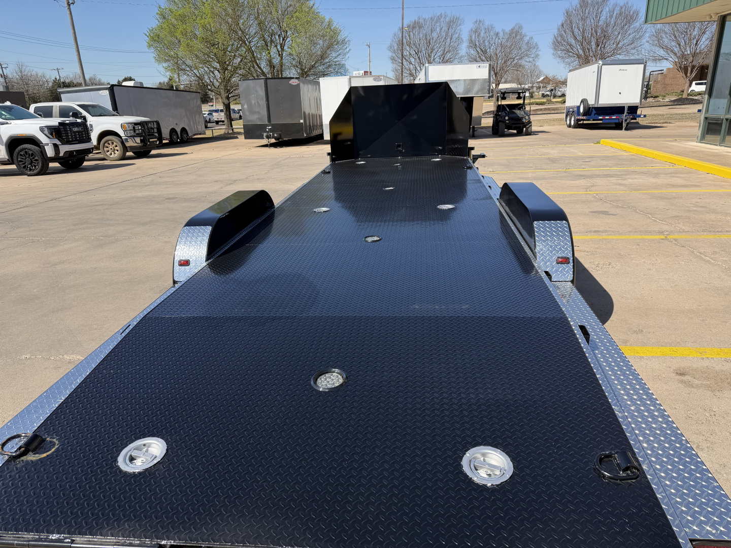 New #144976 2026 MP CUSTOM 24 X 83 TANDEM AXLE 10K STEEL FLOOR CAR HAULER W/ ALUMINUM TRIM