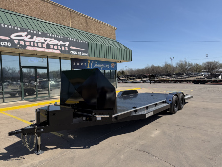 New #144976 2026 MP CUSTOM 24 X 83 TANDEM AXLE 10K STEEL FLOOR CAR HAULER W/ ALUMINUM TRIM