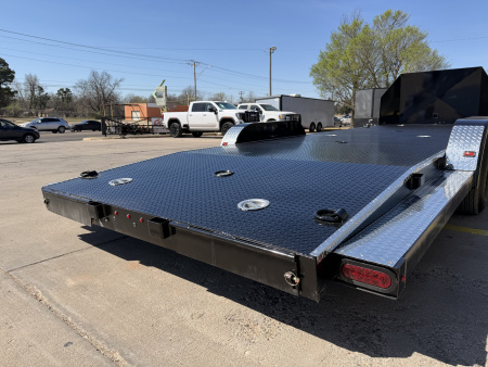 New #144976 2026 MP CUSTOM 24 X 83 TANDEM AXLE 10K STEEL FLOOR CAR HAULER W/ ALUMINUM TRIM