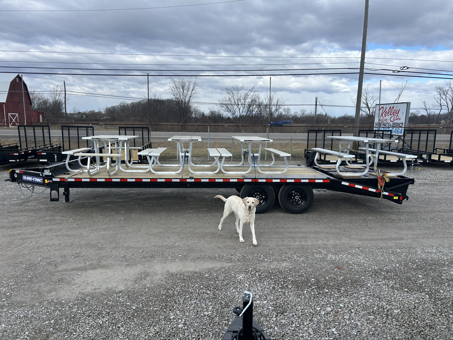 New 2027 Aluma 8' Tan Picnic Table